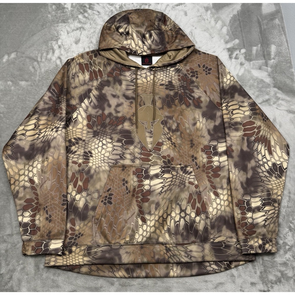 Kryptek Tartaros Hoodie Men XL Highlander Camo Spartan Tactical Hunting Pullover